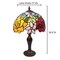 Rose Flower Genuine Stained Glass Table Lamp with Antique Bronze Zinc Cast Base 16.5x10x10 inches Décor for Living Room, Bedroom, Office, & More